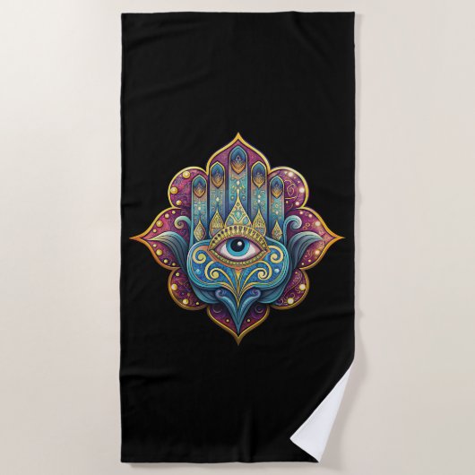 Celestial Hamsa Strandlaken (Voorkant)