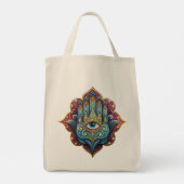 Celestial Hamsa Tote Bag (Achterkant)