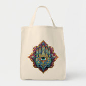 Celestial Hamsa Tote Bag (Voorkant)