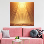 Celestial Harmony Gateway Boho Wall Art | Sacred Canvas Afdruk (Insitu (Woonkamer))