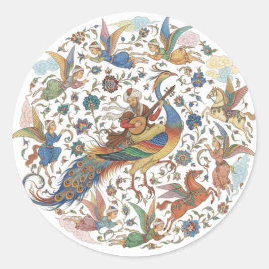 Celestial Harmony Ronde Sticker (Voorkant)