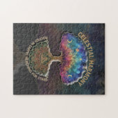 Celestial Harmony Tree - Cosmic Meditation Mandala Legpuzzel (Horizontaal)