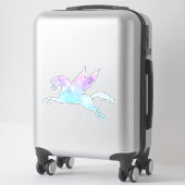 Celestial Holographic Rainbow Pegasus XL Vinyl Sticker (Koffer)