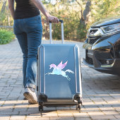 Celestial Holographic Rainbow Pegasus XL Vinyl Sticker (Koffer Insitu)