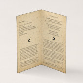 Celestial Indigo Pagan Witch Funeral Programme (Inside)