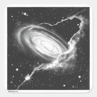 Celestial Ink Dreams Vierkante Sticker