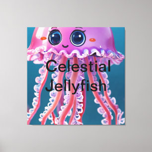 Celestial Jellyfish Canvas Afdruk