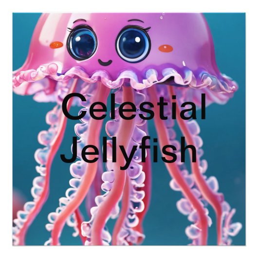 Celestial Jellyfish Foto Afdruk (Voorkant)