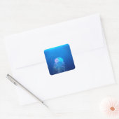 Celestial Jellyfish Vierkante Sticker (Envelop)