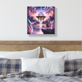 Celestial Kingdom Canvas Art – Mythisch Drijvend (Insitu (Slaapkamer))