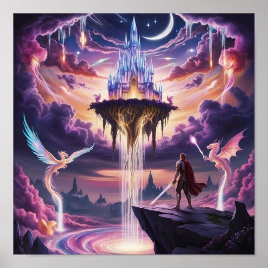 Celestial Kingdom Canvas Art – Mythisch Poster (Voorkant)