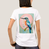 Celestial Kingfisher: A Study in Azure and Gold T-shirt (Achterkant)