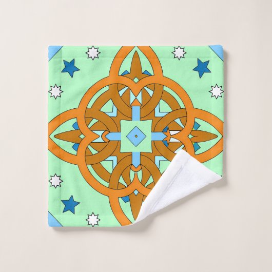 Celestial Knot Art Prints | Unique Star Patterns (Gant de toilette)