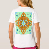 Celestial Knot Art Prints | Unique Star Patterns T-shirt (Achterkant)