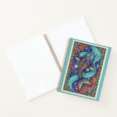 Celestial Koi Stream Zentangle Fantasy Journal (Intérieur)