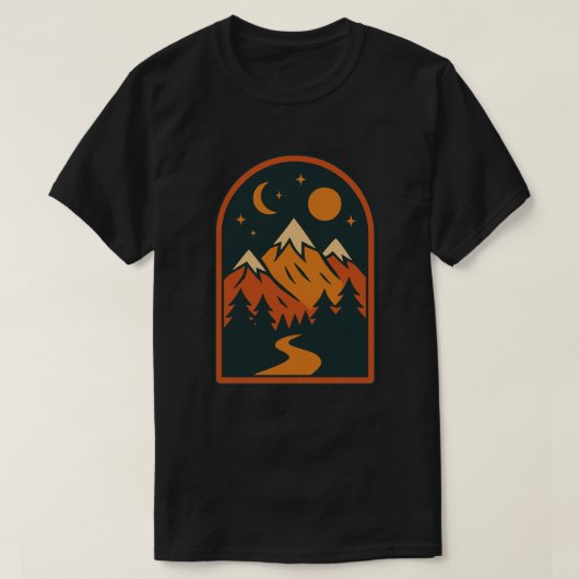 Celestial Landscape Men's Dark T-Shirt (Design voorkant)