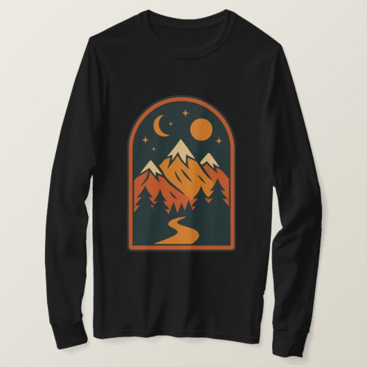 Celestial Landscape Men's Long Sleeve T-Shirt (Design voorkant)