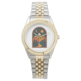 Celestial Landscape Unisex Two-Tone Bracelet Watch Horloge