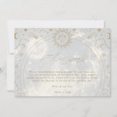 Celestial Liefde Dankbaarheid Foto Bruiloft Dank U Bedankkaart (Voorkant)