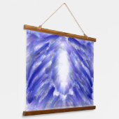 Celestial Light Burst Abstracte kunstprint Hangend Wandkleed (Gebogen)