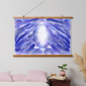 Celestial Light Burst Abstracte kunstprint Hangend Wandkleed (Slaapkamer)