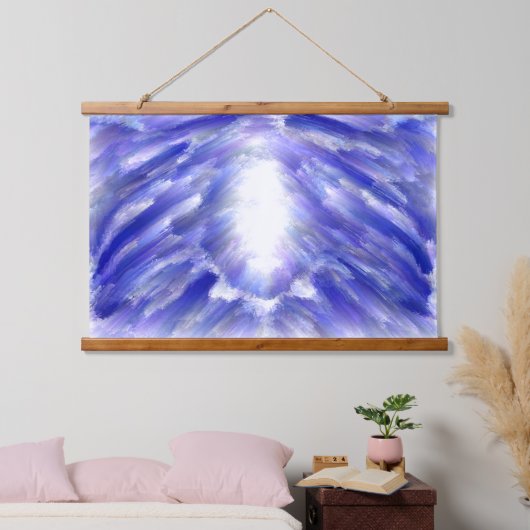 Celestial Light Burst Abstracte kunstprint Hangend Wandkleed (Slaapkamer)