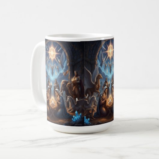 Celestial Light Over Unity – Inspirational Mug (Devant gauche)