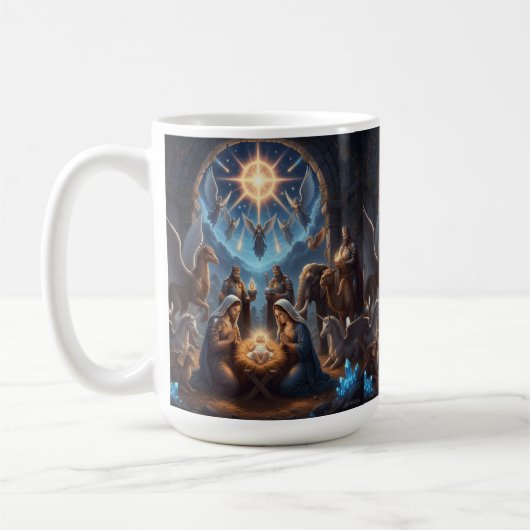 Celestial Light Over Unity – Inspirational Mug (Gauche)
