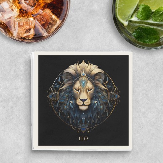 Celestial Lion Astrologie Symbool Ster Teken Naam  Servet