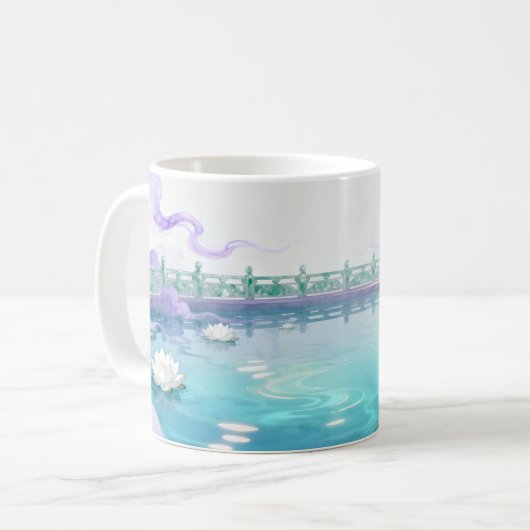 Celestial Lotus Lake Fantasy Mug (Devant gauche)
