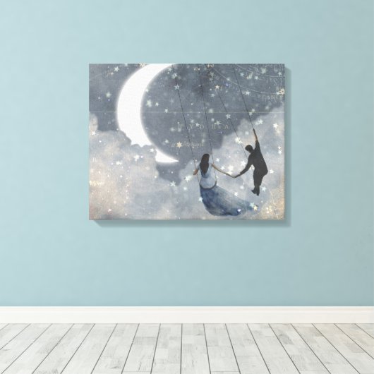 Celestial Love Canvas Afdruk (Insitu (Houten vloer))