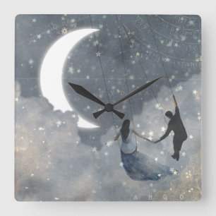 Celestial Love Vierkante Klok