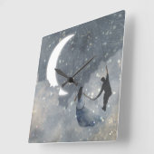 Celestial Love Vierkante Klok (Hoek)