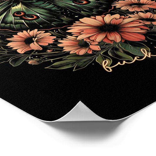 Celestial Luna Moth Subtle Anti Trump Poster (Hoek)