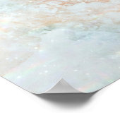 Celestial maan eenvoudige chique elegante bruiloft poster (Hoek)