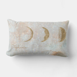 Celestial Maan Monogram Elegant Bolster Kussen