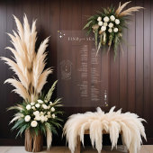 Celestial Maan Sterren Boho Monogram Zitkaarten Acryl Bord