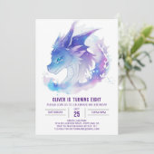 Celestial Magic met Baby Dragon Verjaardag Kaart (Staand voorkant)