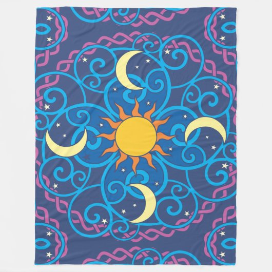Celestial Mandala Fleece Blanket (Voorkant)