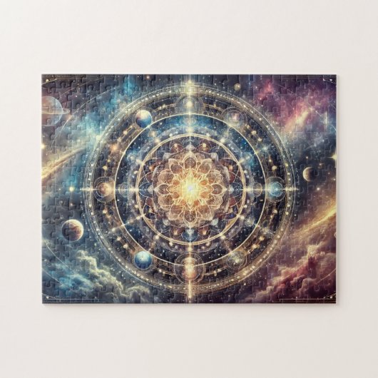 Celestial Mandala Galactic Harmony Meditation Gift Legpuzzel (Horizontaal)