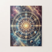 Celestial Mandala Galactic Harmony Meditation Gift Legpuzzel (Verticaal)