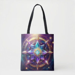 Celestial Mandala - Radiant Star Crystal artwork Draagtas