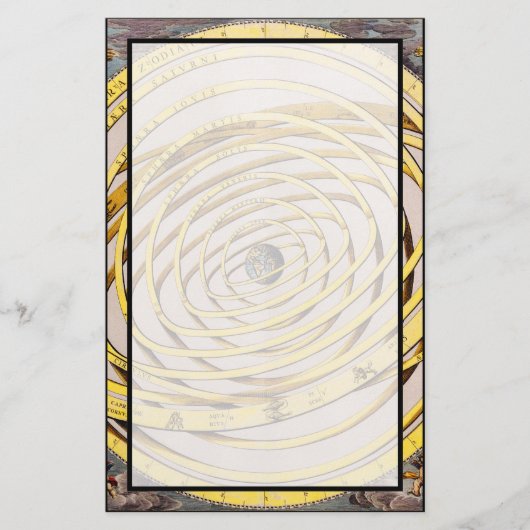 Celestial Map Andres Celarius Stationery Briefpapier (Voorkant)
