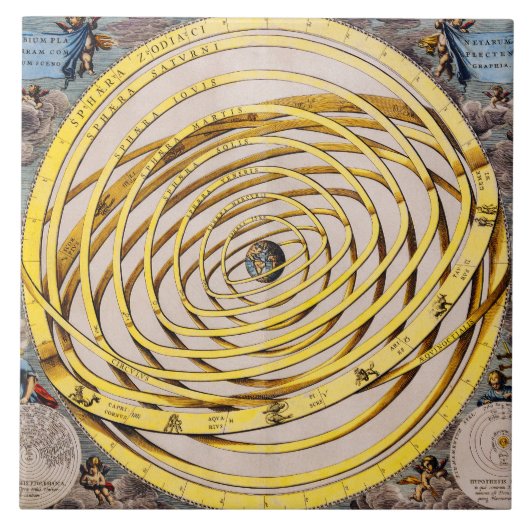 Celestial Map Andres Celarius Tegel Tegeltje (Voorkant)