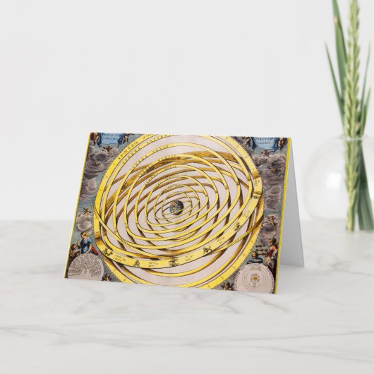 Celestial Map Andres Celarius Wenskaart Kaart (Voorkant)