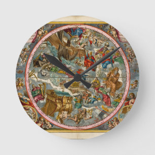 Celestial Map Antiek I Ronde Klok