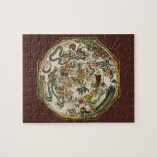 Celestial Map door Peter Apian, astronomie Legpuzzel