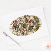 Celestial map.jpg ovale sticker (Envelop)