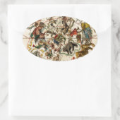 Celestial map.jpg ovale sticker (Tas)
