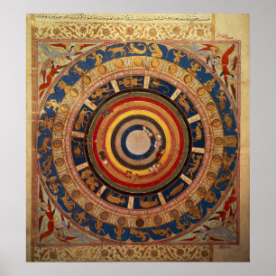 Celestial map, van 'Zubdet ut Teverih' door Poster